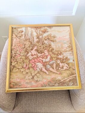Corot Éditions d’Art / Ornemur- Vintage French Framed Tapestry